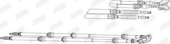 Jurid 433018J - Трос, гальмівна система autocars.com.ua