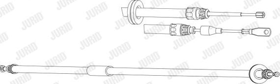 Jurid 433020J - Трос, гальмівна система autocars.com.ua