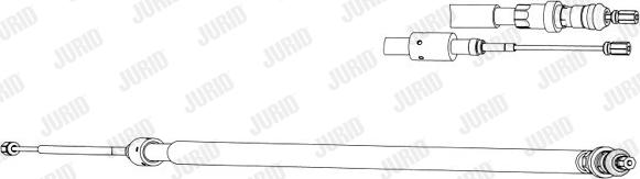 Jurid 433026J - Трос, гальмівна система autocars.com.ua