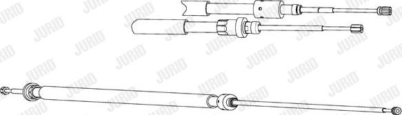 Jurid 433041J - Тросик, cтояночный тормоз avtokuzovplus.com.ua