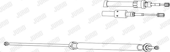 Jurid 433042J - Трос, гальмівна система autocars.com.ua