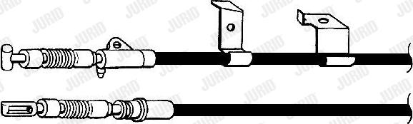 Jurid 434373J - Трос, гальмівна система autocars.com.ua