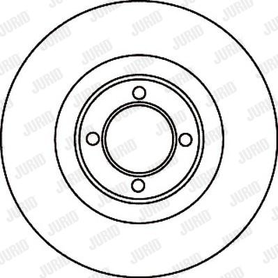 Jurid 561017J - Гальмівний диск autocars.com.ua