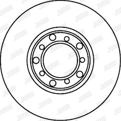 Jurid 561022J - Тормозной диск avtokuzovplus.com.ua