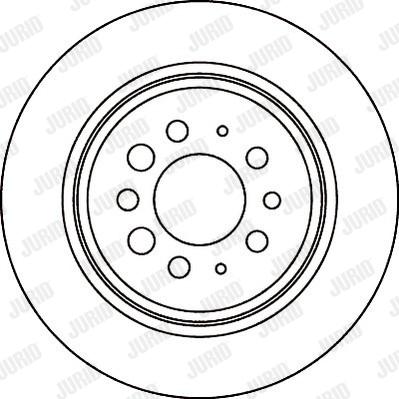 Jurid 561035J - Тормозной диск avtokuzovplus.com.ua