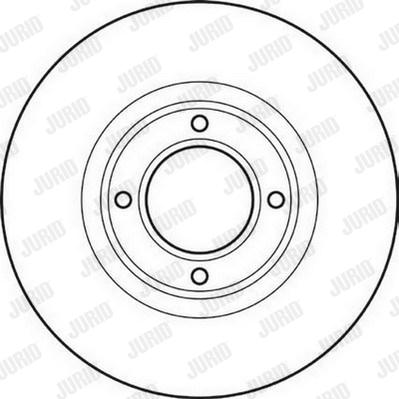 Jurid 561038J - Гальмівний диск autocars.com.ua