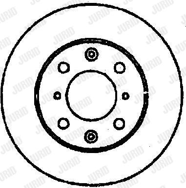 Jurid 561039J - Гальмівний диск autocars.com.ua