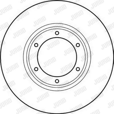 Jurid 561043JC - Гальмівний диск autocars.com.ua