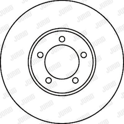 Jurid 561049J - Гальмівний диск autocars.com.ua