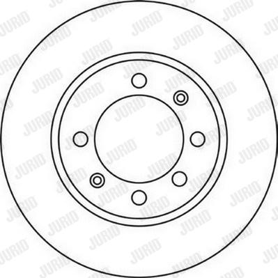 Jurid 561055J - Гальмівний диск autocars.com.ua