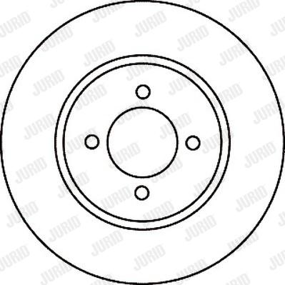 Jurid 561056J - Гальмівний диск autocars.com.ua