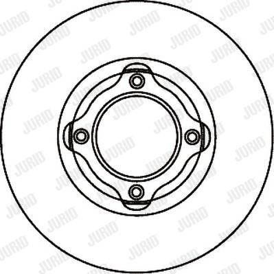 Jurid 561058J - Гальмівний диск autocars.com.ua