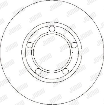 Jurid 561067J - Гальмівний диск autocars.com.ua