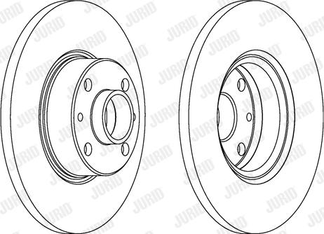 Jurid 561082J - Гальмівний диск autocars.com.ua