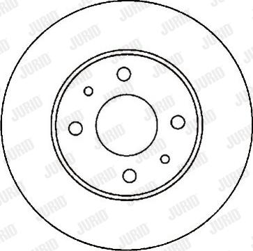 Jurid 561083J - Гальмівний диск autocars.com.ua