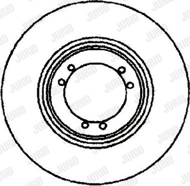 Jurid 561085J - Гальмівний диск autocars.com.ua