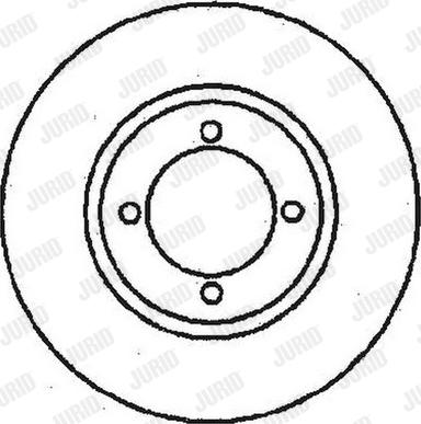 Jurid 561097J - Гальмівний диск autocars.com.ua