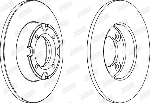 Jurid 561113J - Гальмівний диск autocars.com.ua