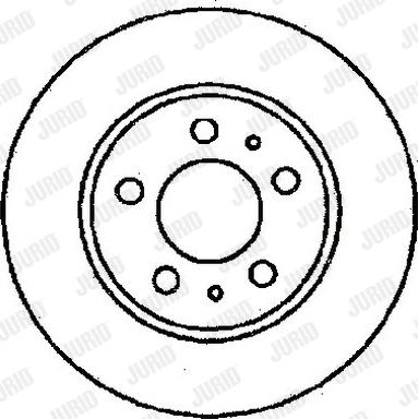 Jurid 561115J - Гальмівний диск autocars.com.ua