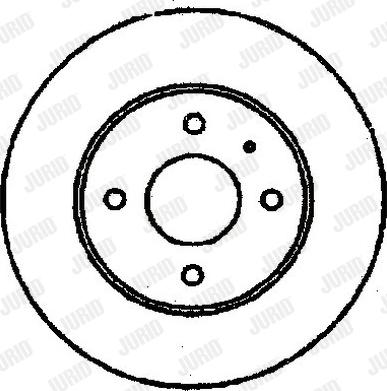 Jurid 561126J - Гальмівний диск autocars.com.ua