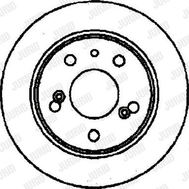 Jurid 561133J - Гальмівний диск autocars.com.ua