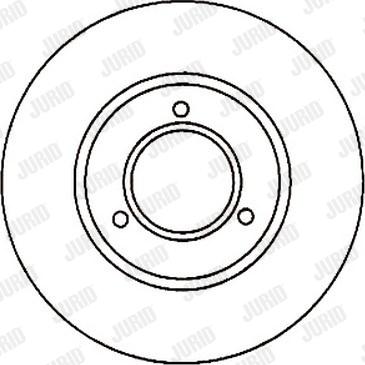 Jurid 561137J - Гальмівний диск autocars.com.ua