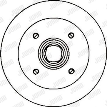 Jurid 561138J - Гальмівний диск autocars.com.ua