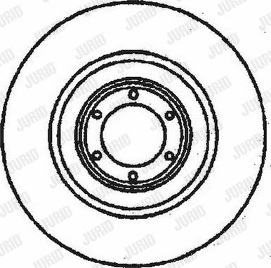 Jurid 561140J - Тормозной диск avtokuzovplus.com.ua