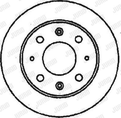 Jurid 561384J - Гальмівний диск autocars.com.ua