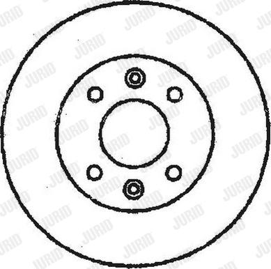 Jurid 561145J - Гальмівний диск autocars.com.ua