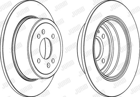 Jurid 561147J - Гальмівний диск autocars.com.ua