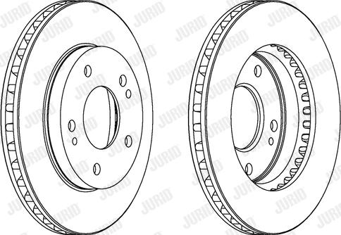 Jurid 561148J - Гальмівний диск autocars.com.ua