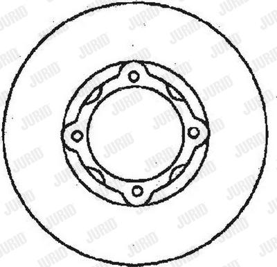 Jurid 561152J - Гальмівний диск autocars.com.ua