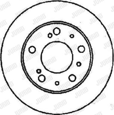 Jurid 561159J - Гальмівний диск autocars.com.ua