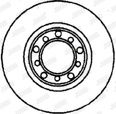 Jurid 561166J - Гальмівний диск autocars.com.ua