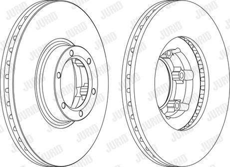 Jurid 561171JC - Гальмівний диск autocars.com.ua