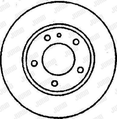 Jurid 561176J - Гальмівний диск autocars.com.ua