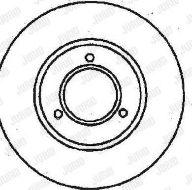 Jurid 561221J - Гальмівний диск autocars.com.ua