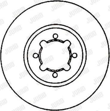 Jurid 561223J - Гальмівний диск autocars.com.ua