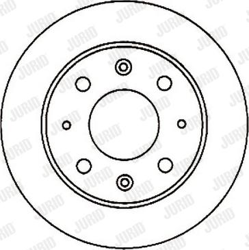 Jurid 561229J - Гальмівний диск autocars.com.ua