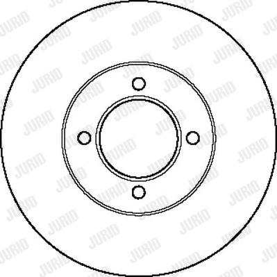 Jurid 561233J - Гальмівний диск autocars.com.ua