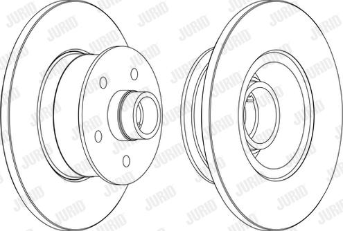 Jurid 561252JC - Гальмівний диск autocars.com.ua