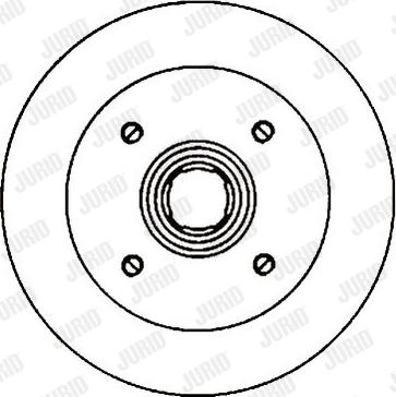 Jurid 561280J - Гальмівний диск autocars.com.ua