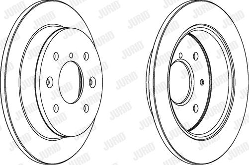 Jurid 561281J - Гальмівний диск autocars.com.ua