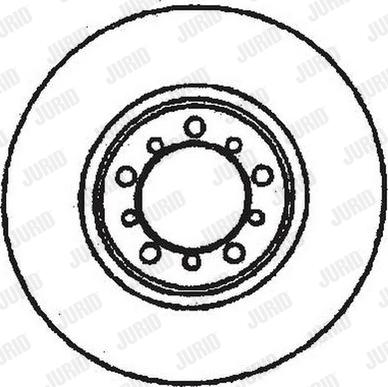 Jurid 561283J - Гальмівний диск autocars.com.ua