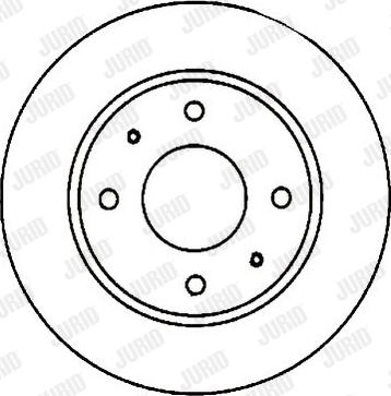 Jurid 561285J - Гальмівний диск autocars.com.ua