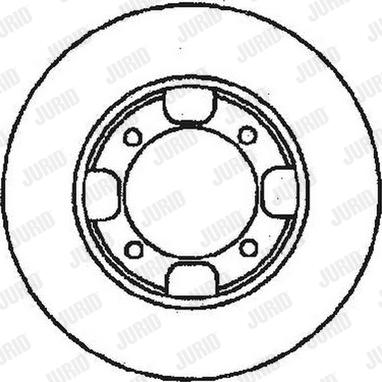 Jurid 561286J - Гальмівний диск autocars.com.ua