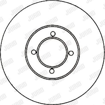 Jurid 561302J - Гальмівний диск autocars.com.ua