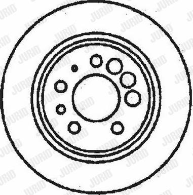 Jurid 561304J - Гальмівний диск autocars.com.ua