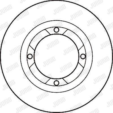 Jurid 561309J - Гальмівний диск autocars.com.ua